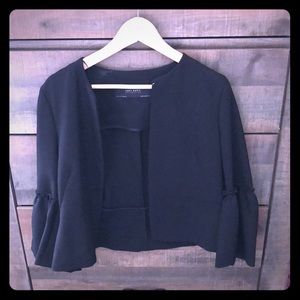 Blazer with puffy sleeve